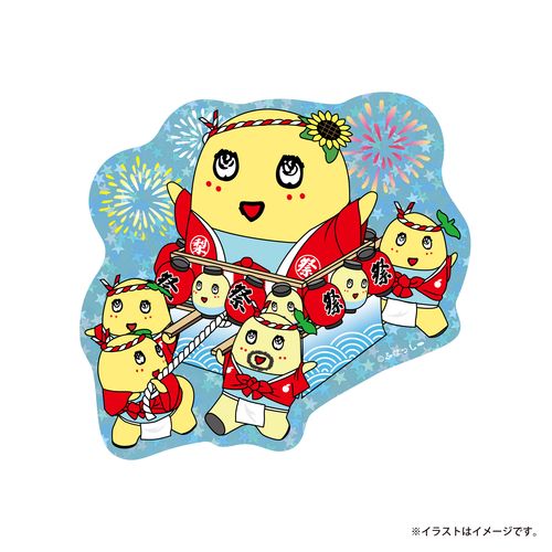 274ch.ふなっしー 祭りだわっしょい！ホログラムステッカー （神輿）