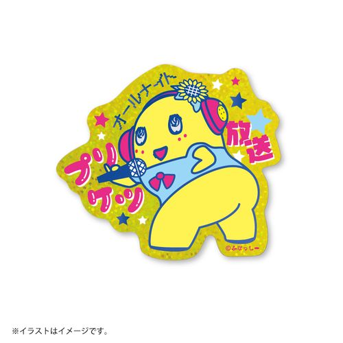 274ch.ふなっしー プリケツラジオ スマホに貼れるサイズのホログラムステッカー （オールナイトプリケツ放送）