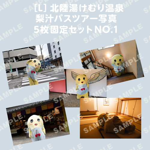 北陸湯けむり温泉梨汁バスツアー写真　L版5枚固定セットNO.1