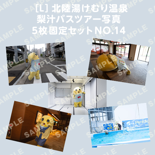 北陸湯けむり温泉梨汁バスツアー写真　L版5枚固定セットNO.14