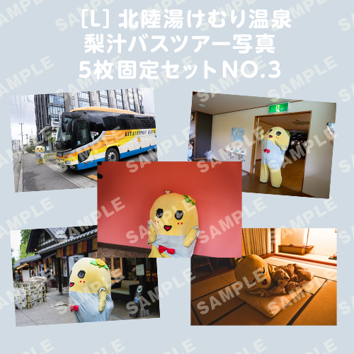 北陸湯けむり温泉梨汁バスツアー写真　L版5枚固定セットNO.3