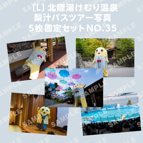 北陸湯けむり温泉梨汁バスツアー写真　L版5枚固定セットNO.35