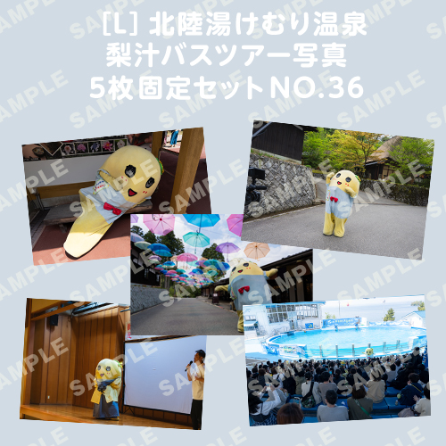 北陸湯けむり温泉梨汁バスツアー写真　L版5枚固定セットNO.36