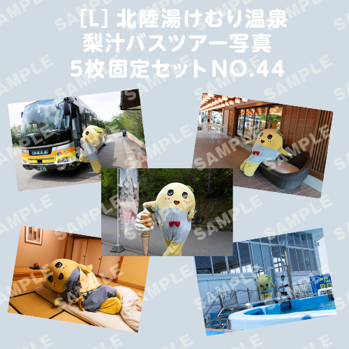 北陸湯けむり温泉梨汁バスツアー写真　L版5枚固定セットNO.44