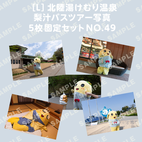 北陸湯けむり温泉梨汁バスツアー写真　L版5枚固定セットNO.49