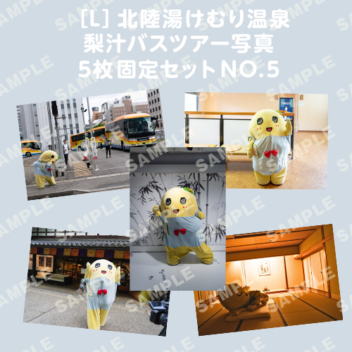 北陸湯けむり温泉梨汁バスツアー写真　L版5枚固定セットNO.5