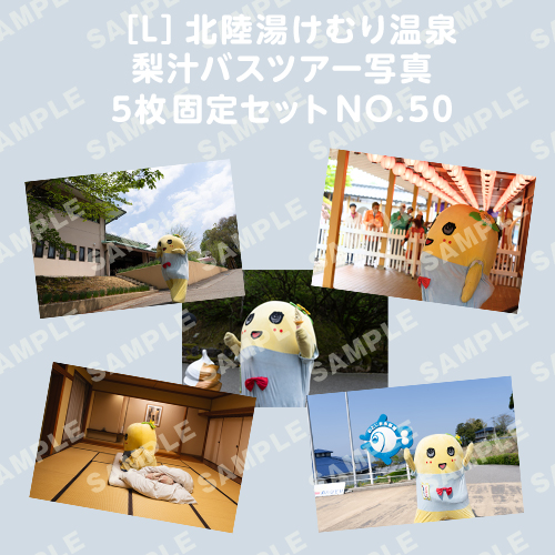 北陸湯けむり温泉梨汁バスツアー写真　L版5枚固定セットNO.50