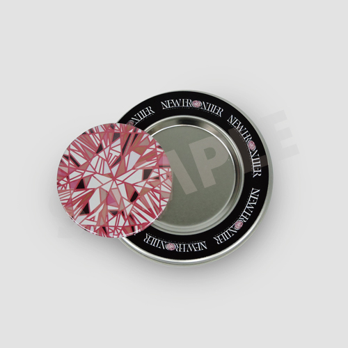 マグネット付き缶ケース ブラック【NEW FRONTIER】