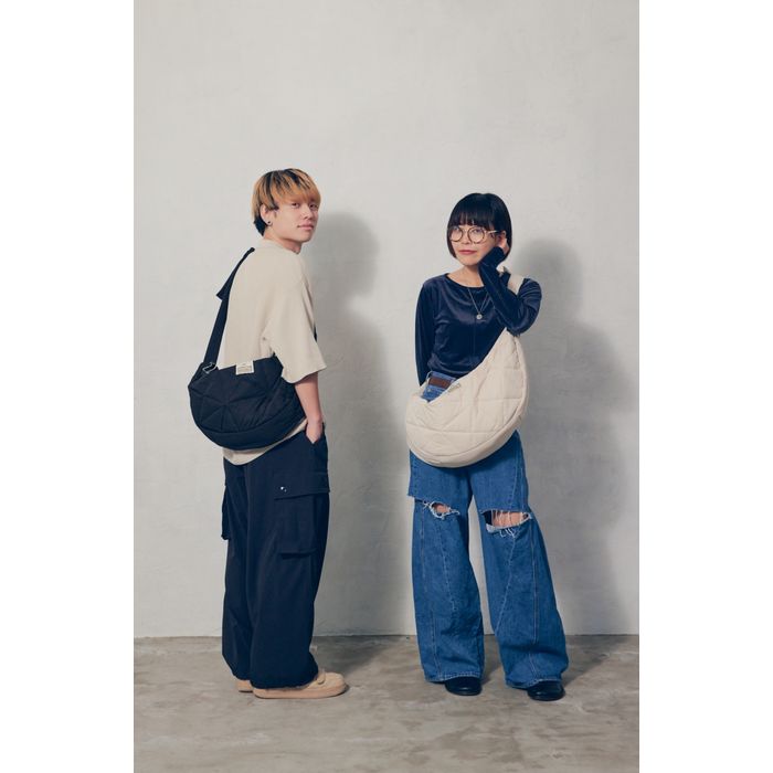 Saucy Dog キルティングバッグ/ブラック