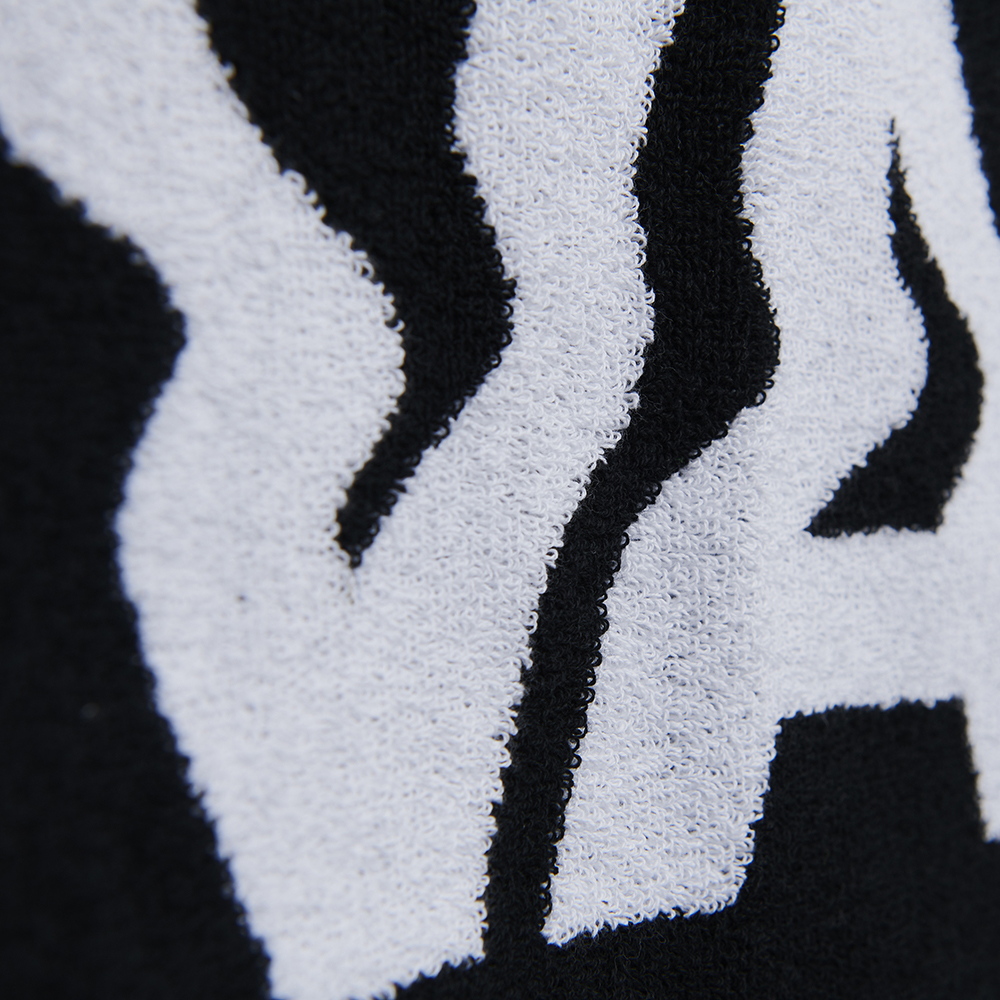 Logo Jacquard Towel [Black×White]