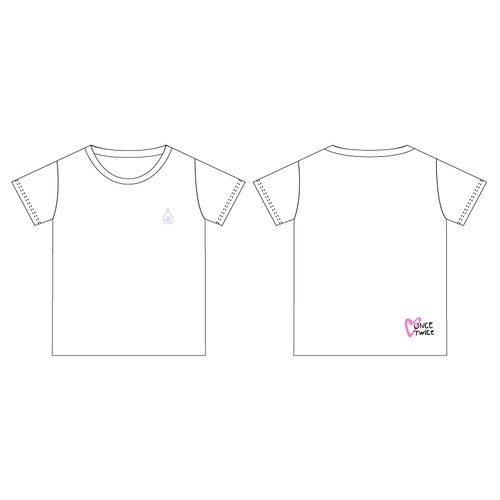 TWICE WORLD TOUR 2019 ‘TWICELIGHTS’ IN JAPAN　FC限定Tシャツ/ホワイト 【KIDS】