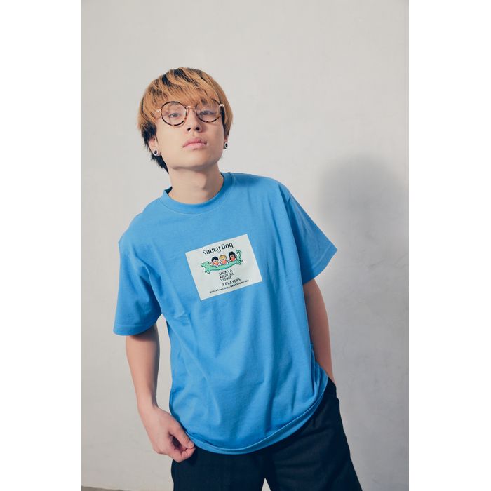 Saucy Dog × ナガスギルイヌ(graniph)ゲームTシャツ/マリンブルー