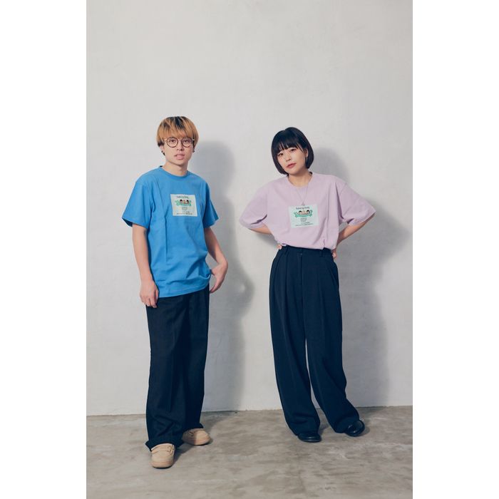 Saucy Dog × ナガスギルイヌ(graniph)ゲームTシャツ/マリンブルー