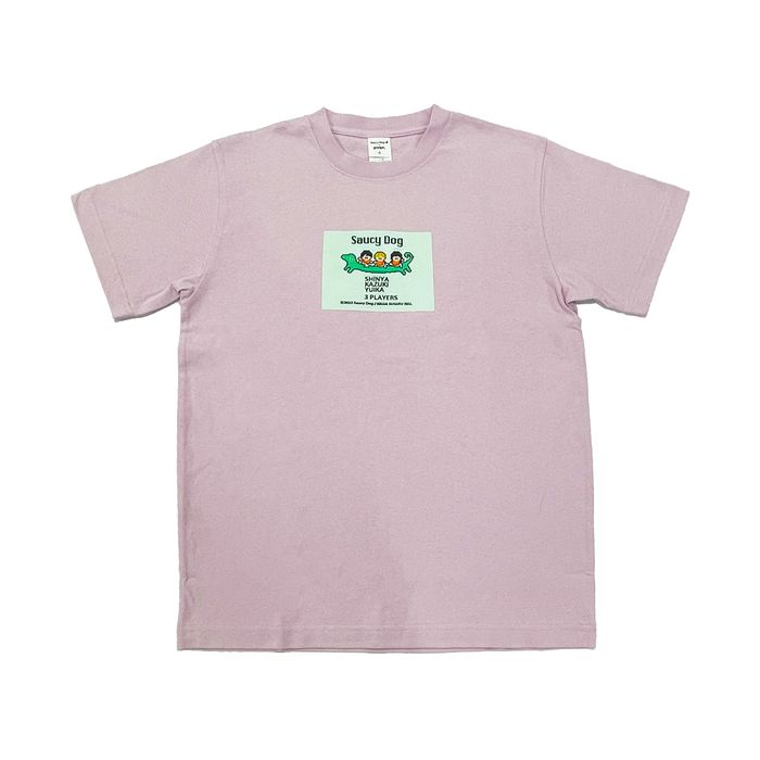 Saucy Dog × ナガスギルイヌ(graniph)ゲームTシャツ/スモーキーピンク
