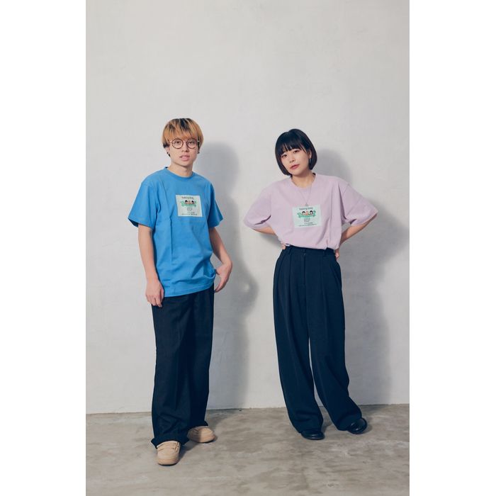 Saucy Dog × ナガスギルイヌ(graniph)ゲームTシャツ/スモーキーピンク