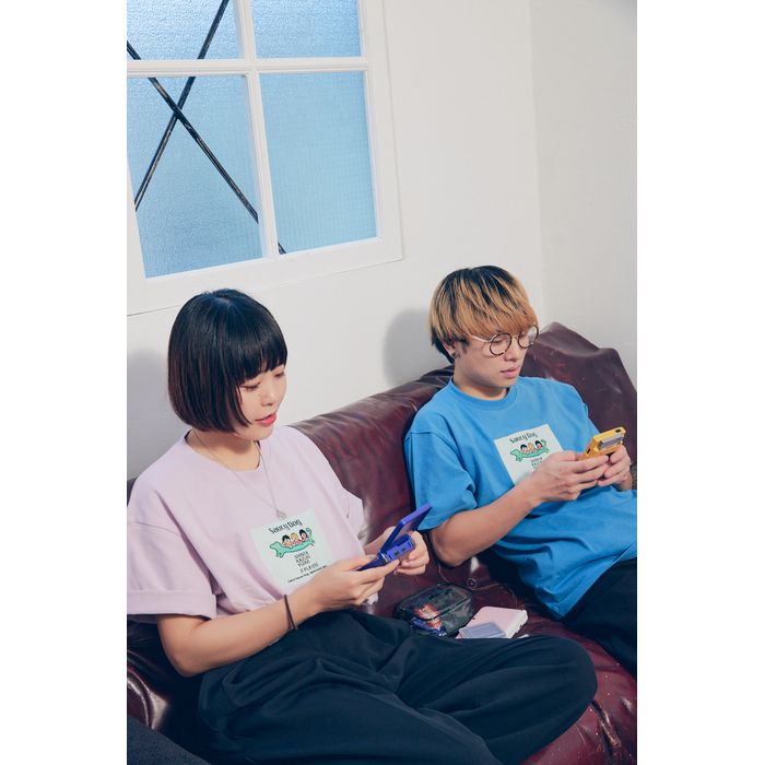 Saucy Dog × ナガスギルイヌ(graniph)ゲームTシャツ/スモーキーピンク