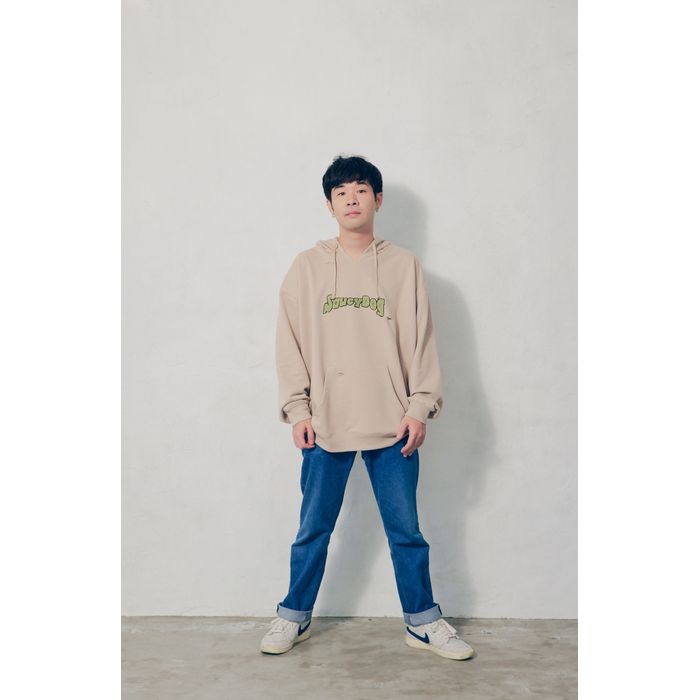 ダメージパーカー/ベージュ