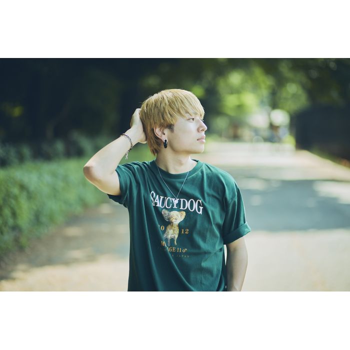 わんこカレッジTシャツ/グリーン