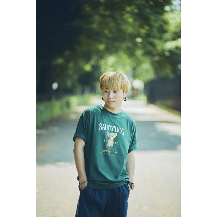 わんこカレッジTシャツ/グリーン