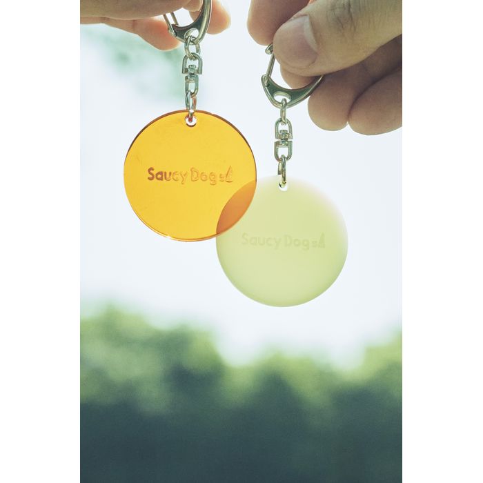 ラウンドキーホルダー/オレンジ