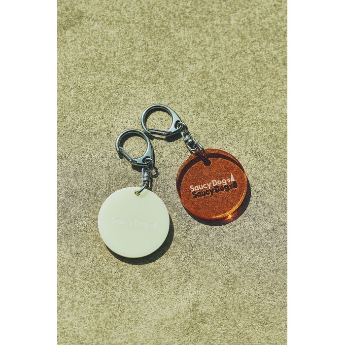 ラウンドキーホルダー/オレンジ