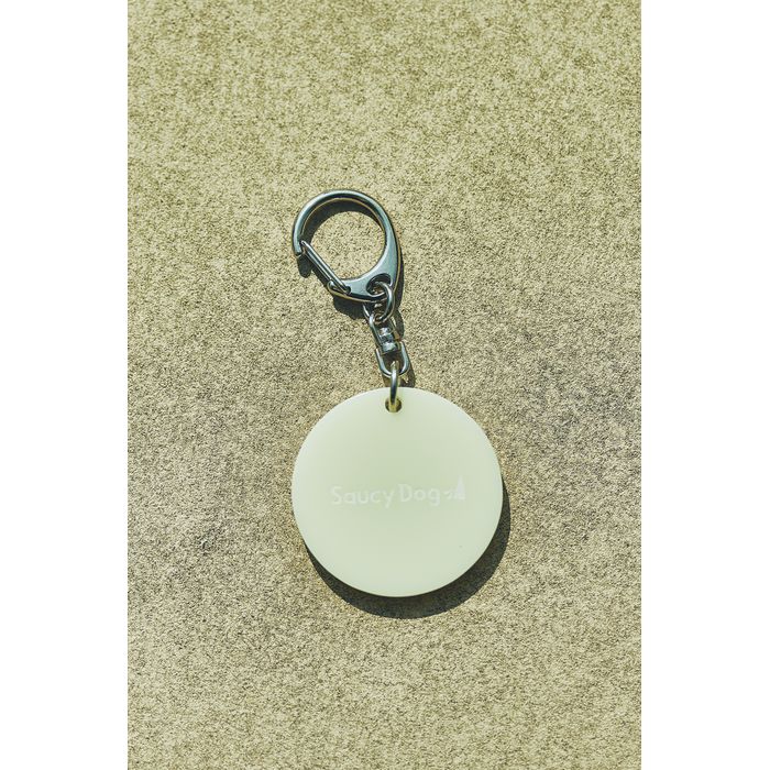 ラウンドキーホルダー/ミルク