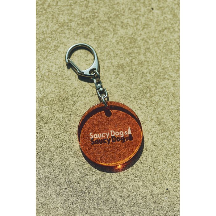 ラウンドキーホルダー/オレンジ