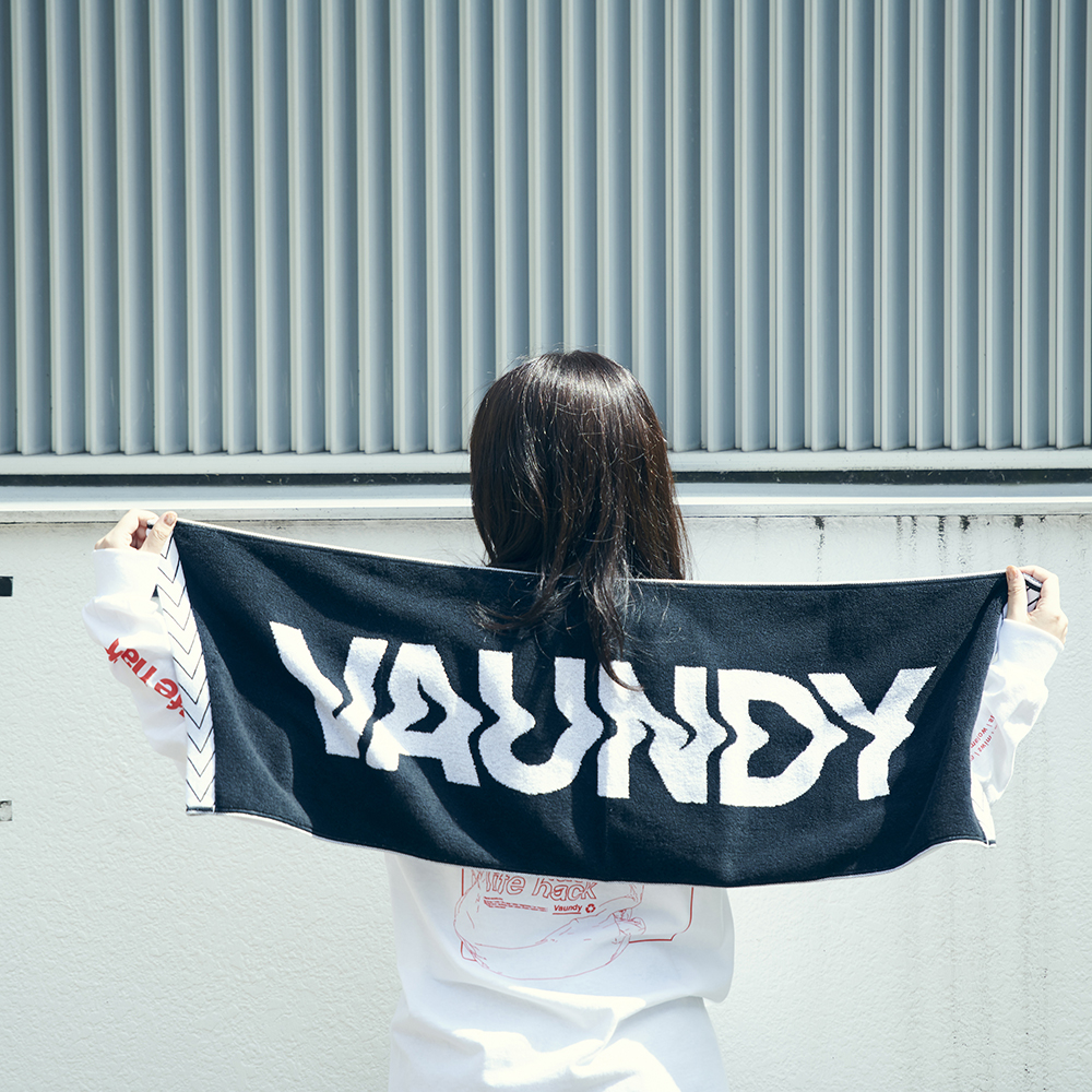 Logo Jacquard Towel [Black×White]