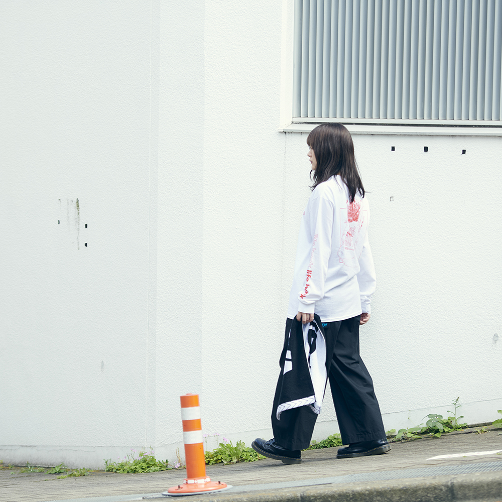 Logo Jacquard Towel [Black×White]