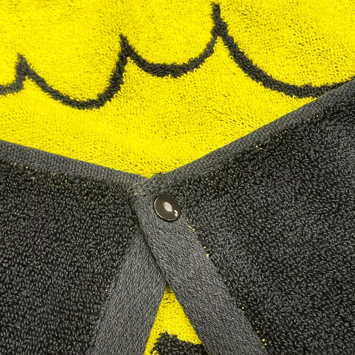 クラウンロゴフーディータオル/ブラック×イエロー