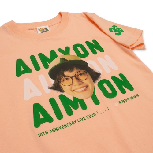 【8】何わろてんねん Tシャツ/アプリコット