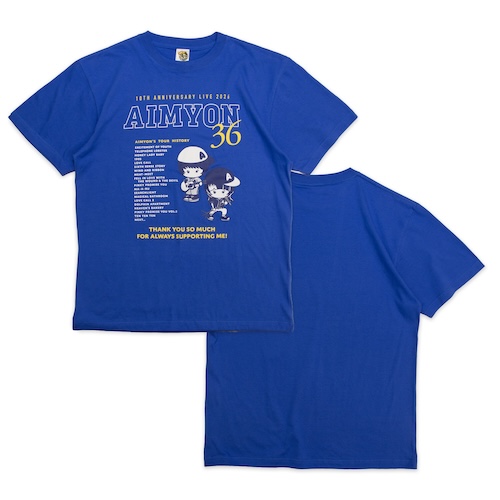 【13】東西南北 みょん歴 Tシャツ/ブルー