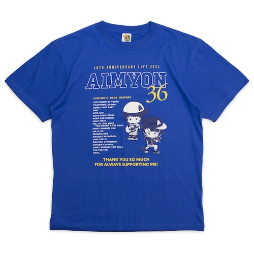 【13】東西南北 みょん歴 Tシャツ/ブルー