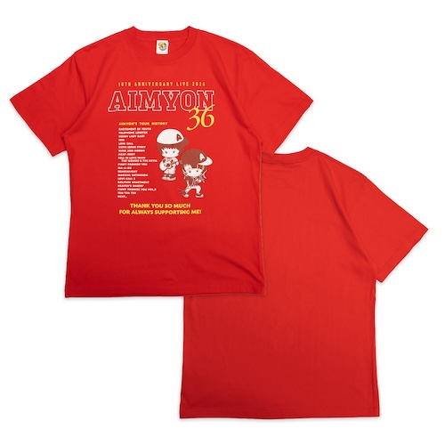 【12】東西南北 みょん歴 Tシャツ/レッド