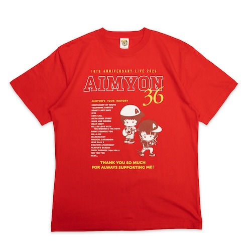 【12】東西南北 みょん歴 Tシャツ/レッド