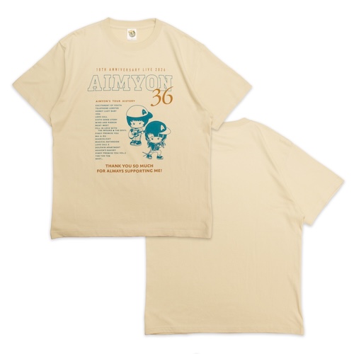 【14】東西南北 みょん歴 Tシャツ/サンドベージュ
