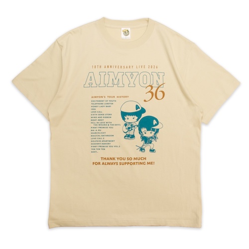 【14】東西南北 みょん歴 Tシャツ/サンドベージュ