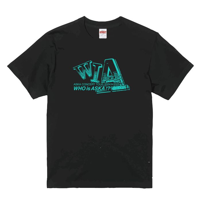 【ASKA】『ASKA CONCERT TOUR 2024≫2025 -Who is ASKA !?-』Tシャツ 追加公演Ver./ブラック