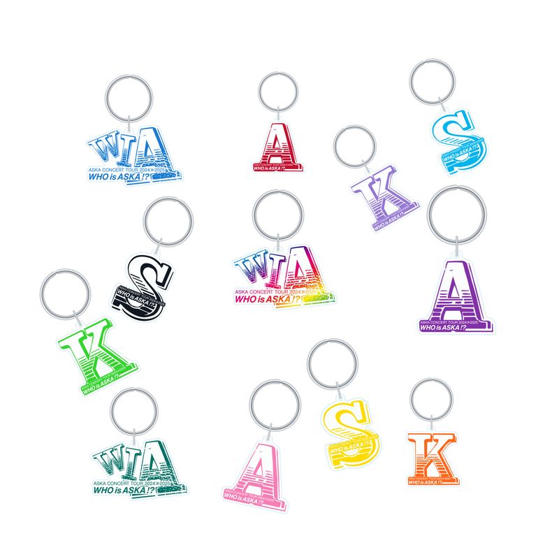 【ASKA】『ASKA CONCERT TOUR 2024≫2025 -Who is ASKA !?-』ランダムアクリルキーホルダー(全12種)