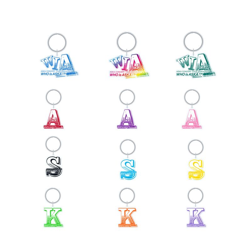 【ASKA】『ASKA CONCERT TOUR 2024≫2025 -Who is ASKA !?-』ランダムアクリルキーホルダー(全12種)