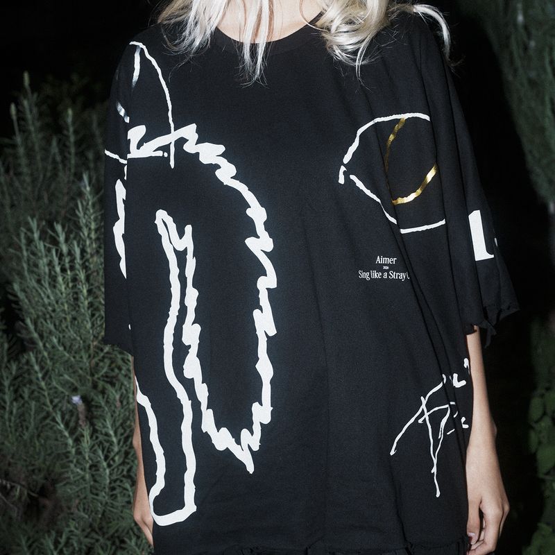 SCRATCHED BY “Stray Cat” TEE 