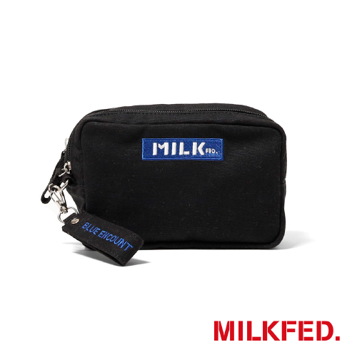 MILKFED. x BLUE ENCOUNT W ZIP POUCH
