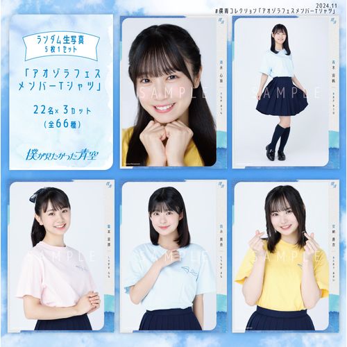 【通常配送】11月ランダム生写真(5枚1セット)【アオゾラフェスメンバーTシャツ】