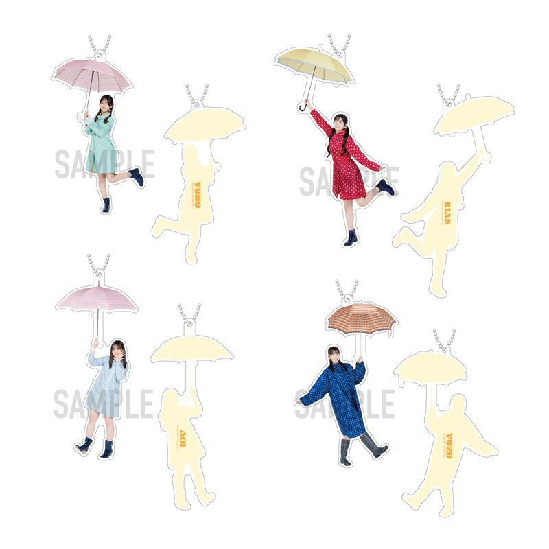 【通常配送】傘のパラシュートアクキー(ランダム全20種)