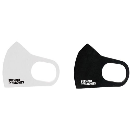 【BURNOUT SYNDROMES】LOGO2020刺繍入りマスク2枚セット(白・黒)