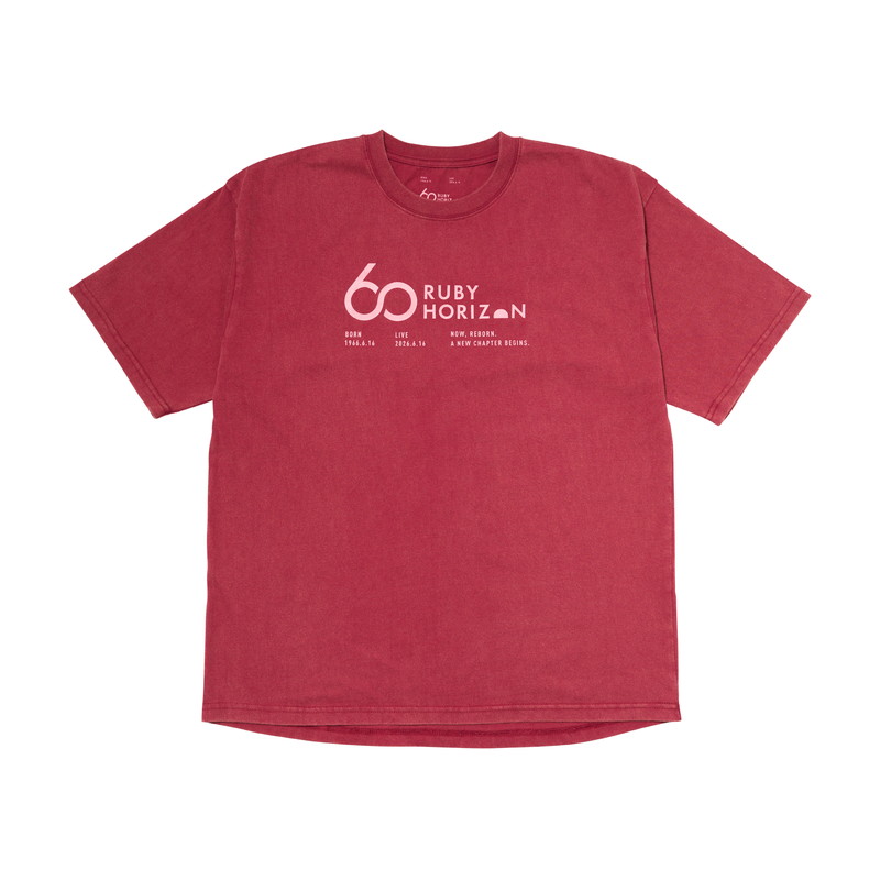 Ruby Horizon 60 ダメージTシャツ [RED]