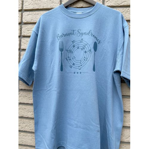【BURNOUT SYNDROMES】注文の多い料理店―☆☆☆―　ビッグシルエットTシャツ/ブルー