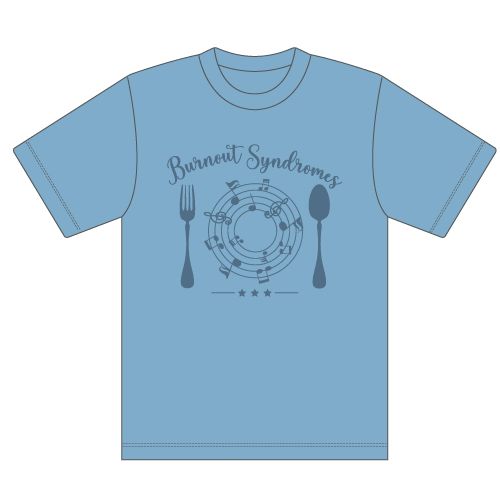 【BURNOUT SYNDROMES】注文の多い料理店―☆☆☆―　ビッグシルエットTシャツ/ブルー