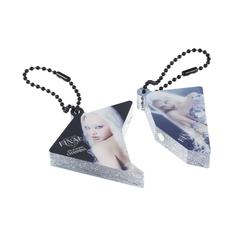 AODF DIAMOND TOGETHER KEYCHAINS(BLACK)
