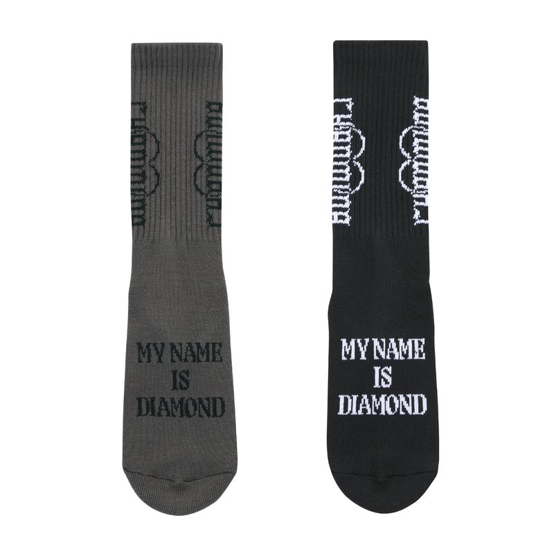 AODF TWO PAIRS OF SOCKS(BLACK&GRAY)